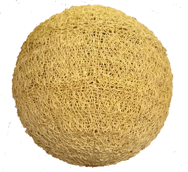 sustainable round ball rattan lamp