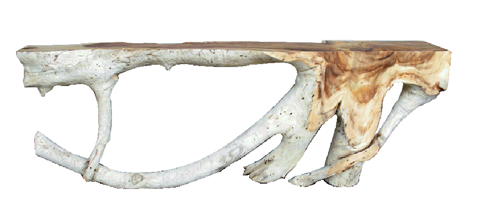 organic natural exotic acacia console