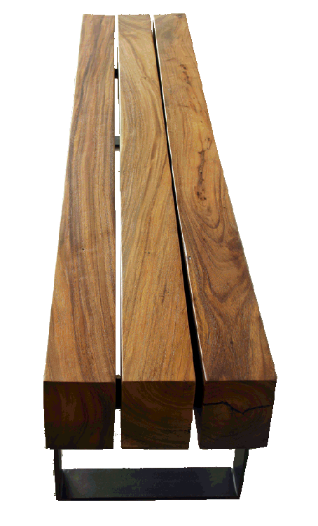 six foot log bench