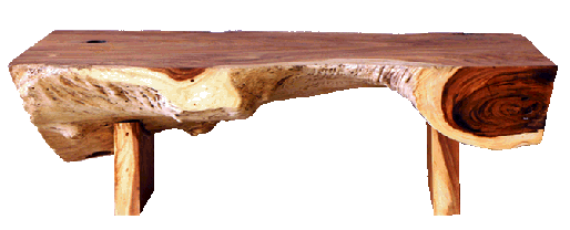 free form acacie bench from Asian Art Imports