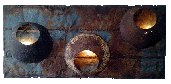 recyled metal wall art