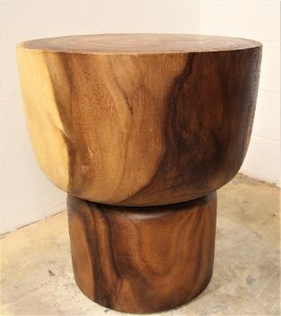 solid wood end table