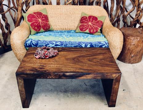 waterfall natural wood coffee table